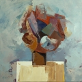 n°128 Bouquet carré  (80x80) - Collection Particulière